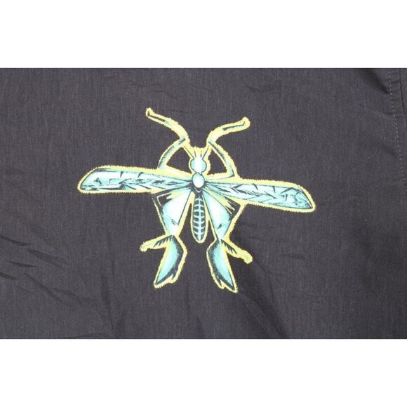 Wingo Mens XL Short Sleeve Shirt Large Mosquito Print on Back Polyester - Picture 3 of 7